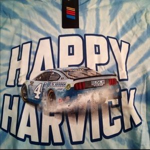 Busch Kevin Harvick Men’s Large blue and white Tie Dye NWT